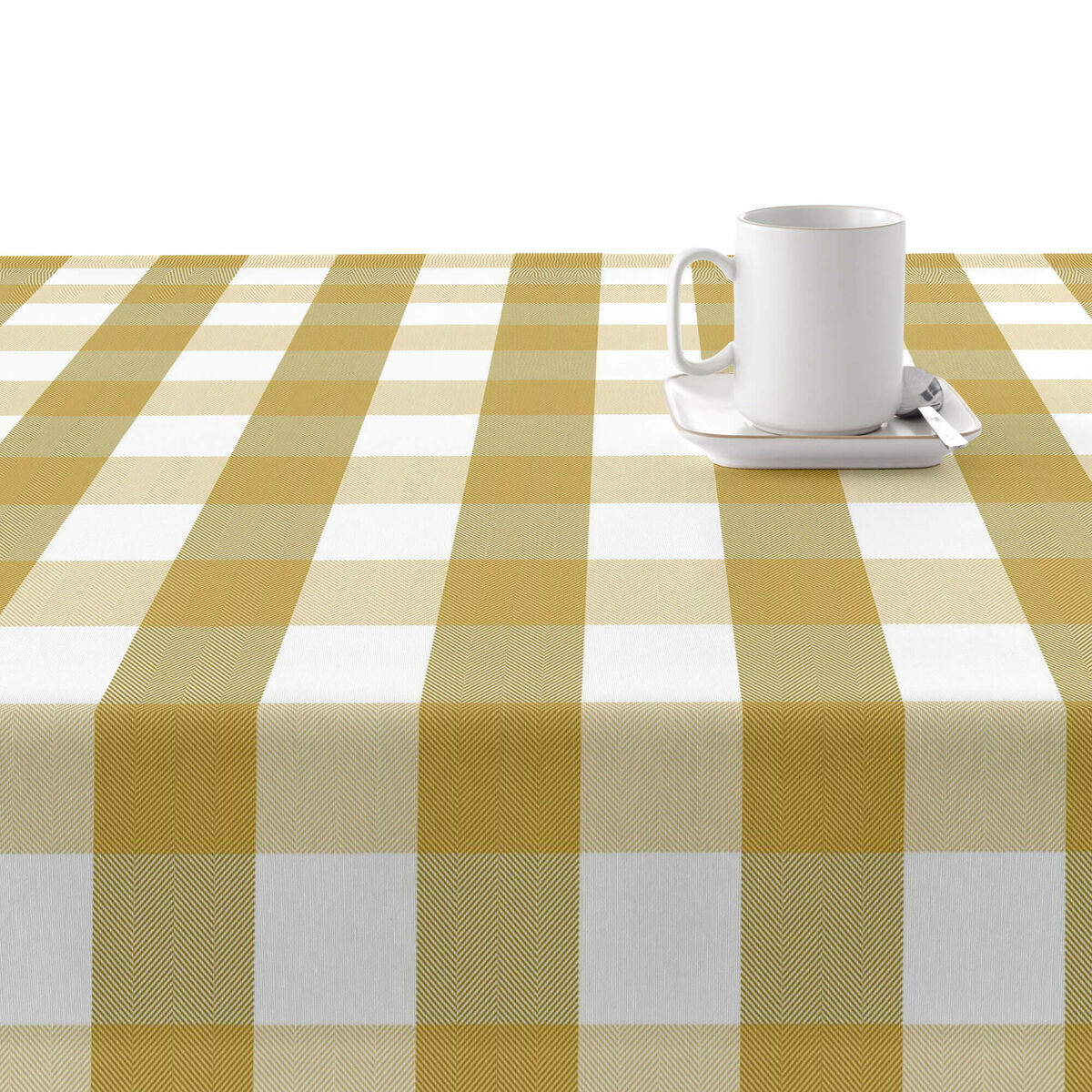 Fläckresistent bordsduk Belum Cuadros Senap 250 x 150 cm